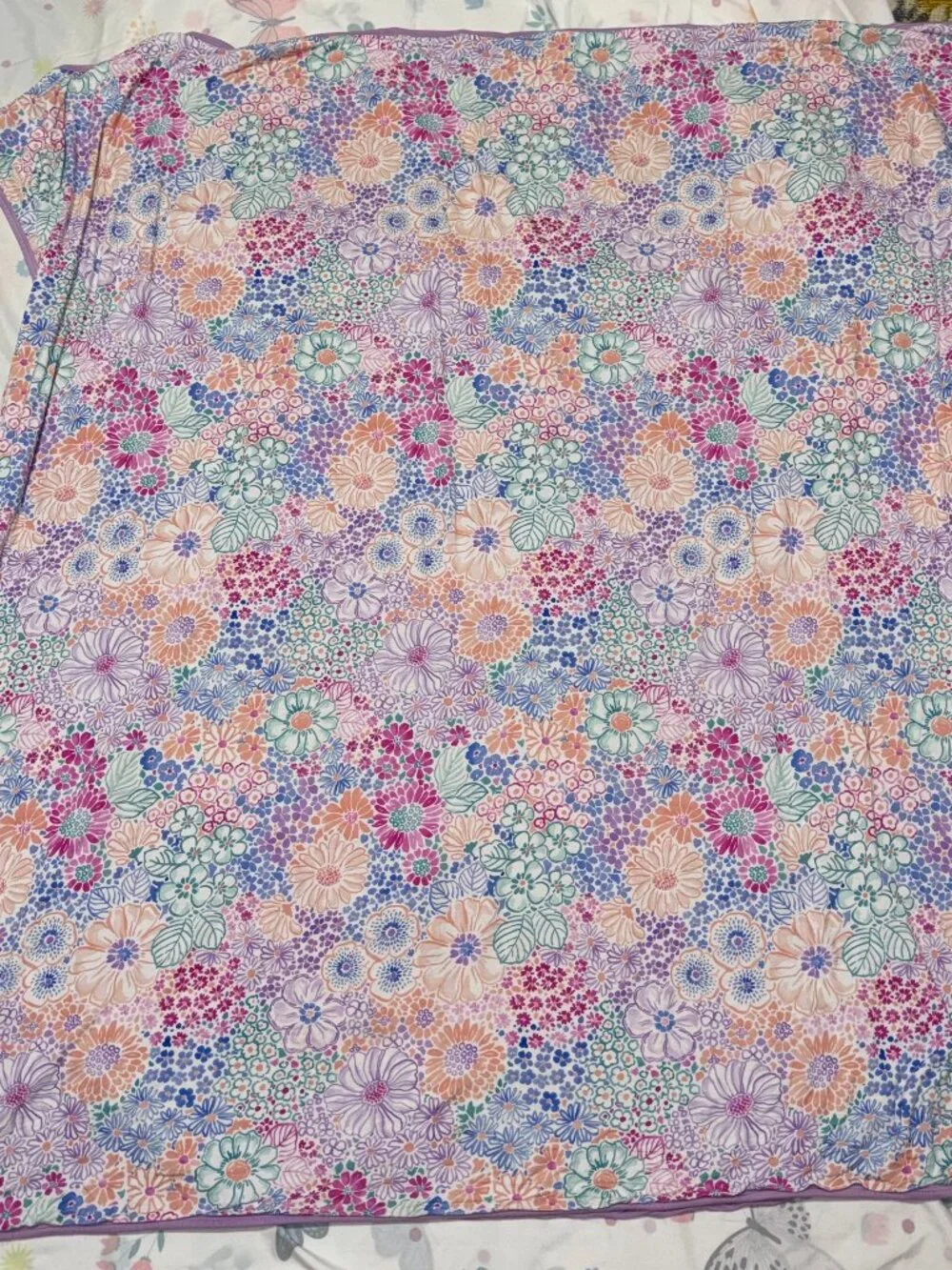Little Sleepies Doodle Blooms Cloud Blanket